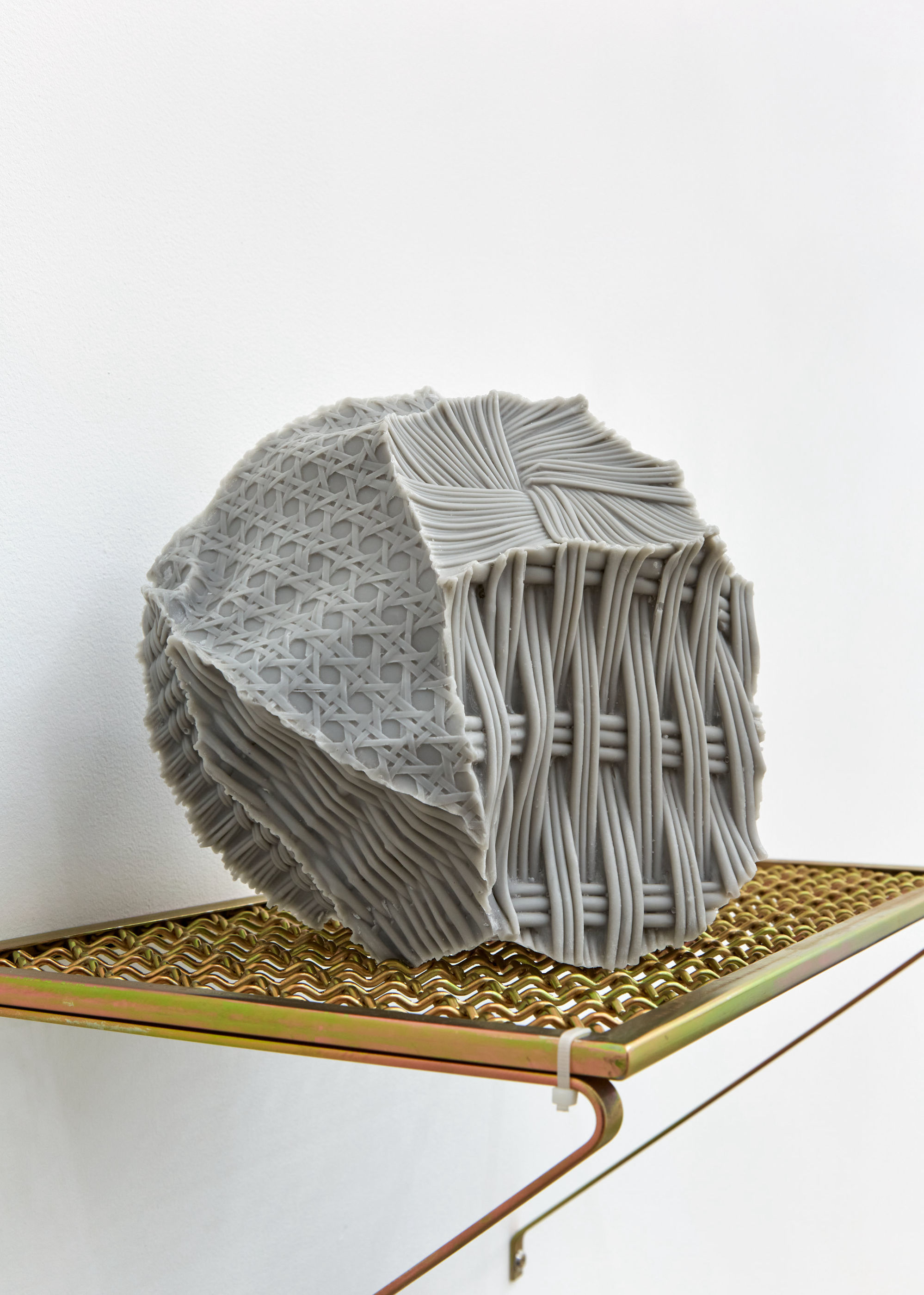 James Fuller - Perfect Living, 2020 - Zinc, brass plated steel, mixed fabric composite - 02