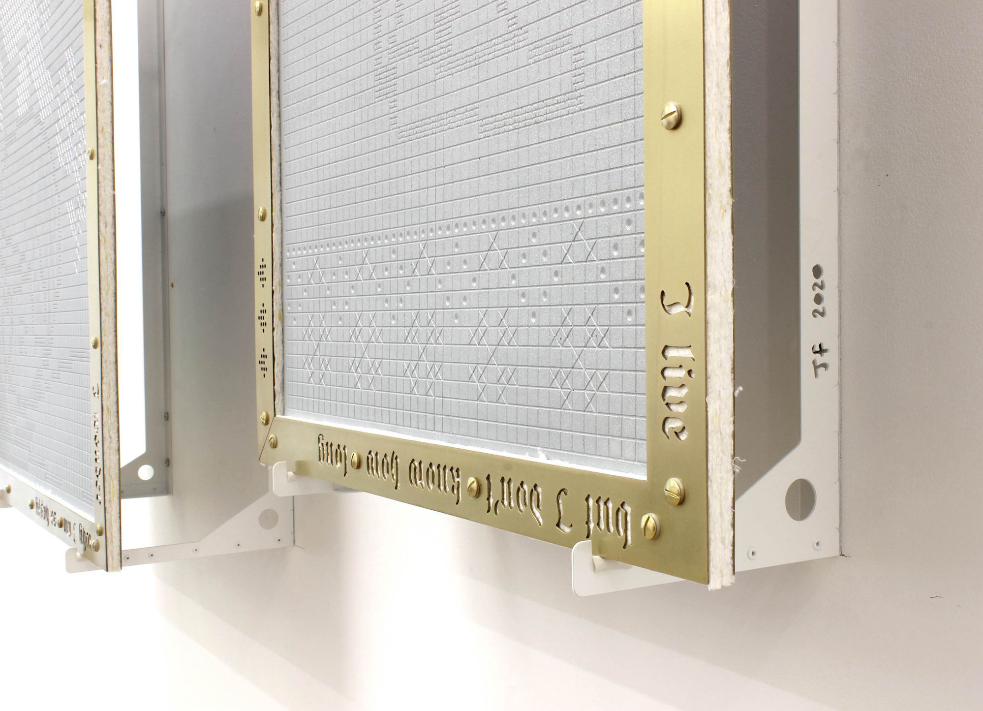 James Fuller - Perfect Living, 2020 - Zinc, brass plated steel, mixed fabric composite - 05