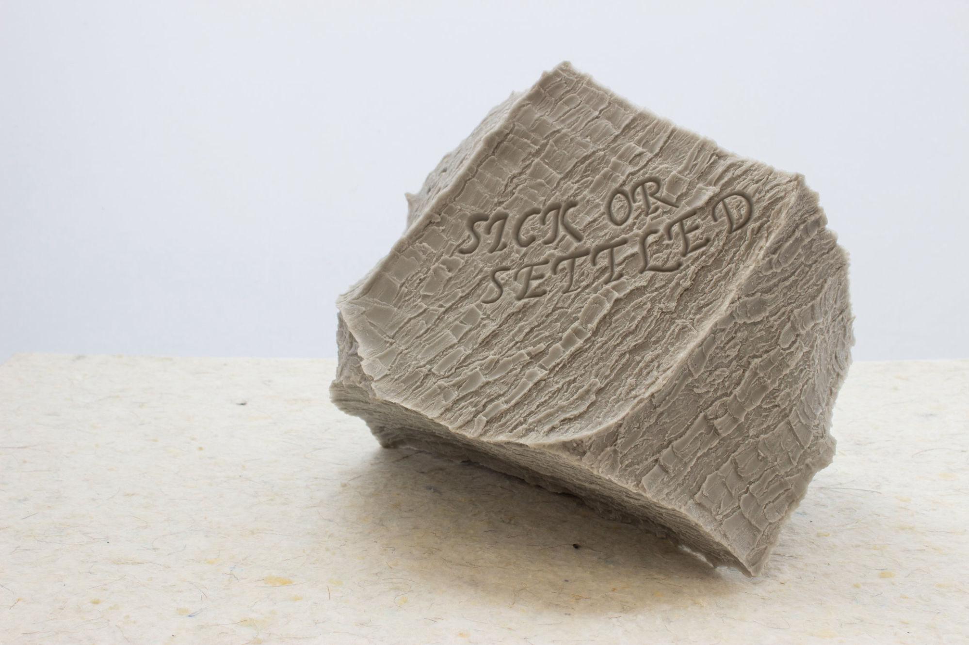 James Fuller - Spin Me Until I Am Sick Or Settled, 2021 -  Wax and mineral composite - 02